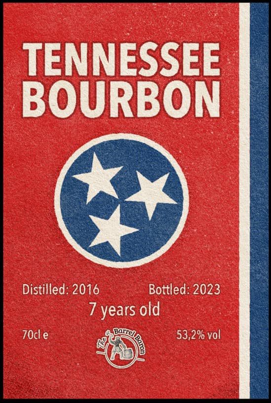 Tennesee Bourbon 7 y 53.2% - The Barrel Baron