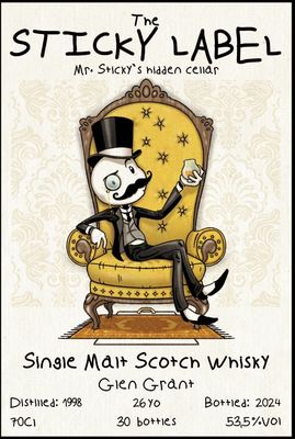 Glen Grant 26 y 1998 53,5% Mr. Sticky Glen Grant 26 y 1998 53,5% Mr. Sticky