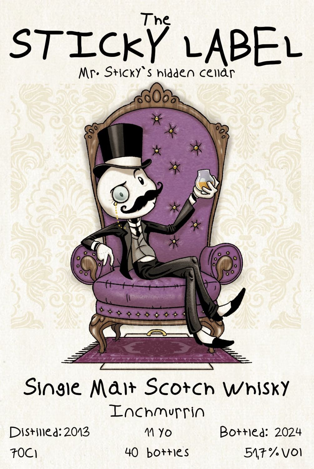 Inchmurrin 11 y 2013 oloroso sherry octave 51,7%  - Mr. Sticky