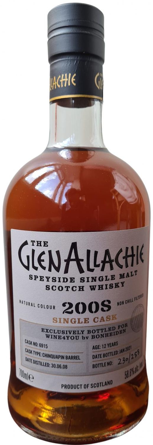 Glenallachie 12 y 2008 Chinquapin 58.6%