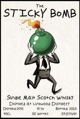 Linkwood 10 y 57.5%  Sticky Bomb  -3rd fill oloroso octave (ex Bruichladdich)