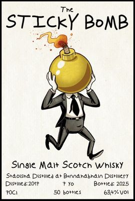Staoisha 7 y 64.3% Sticky Bomb - 3rd fill Oloroso sherry octave (ex Ledaig, Islands Malt)