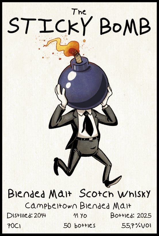 Campbeltown Blended Malt 11 y 55.7% Sticky Bomb - 5th fill oloroso octave (ex Glen Moray, ex Royal Brackla)