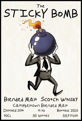 Campbeltown Blended Malt 11 y 55.7% Sticky Bomb - 5th fill oloroso octave (ex Glen Moray, ex Royal Brackla)