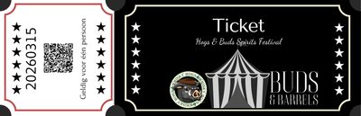 Ticket Hogs & Buds Spirits Festival 15 Maart 2026