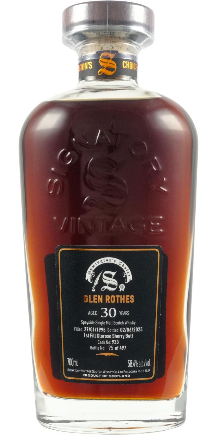 GLENROTHES 1995 30Y 58,4°SV