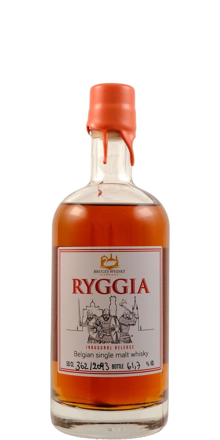 Bruges whisky 3 year inaugural Ryggia 61,7%