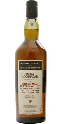 Royal Lochnagar 1994 - 2009 - 59,3° - The Manager's Choice
