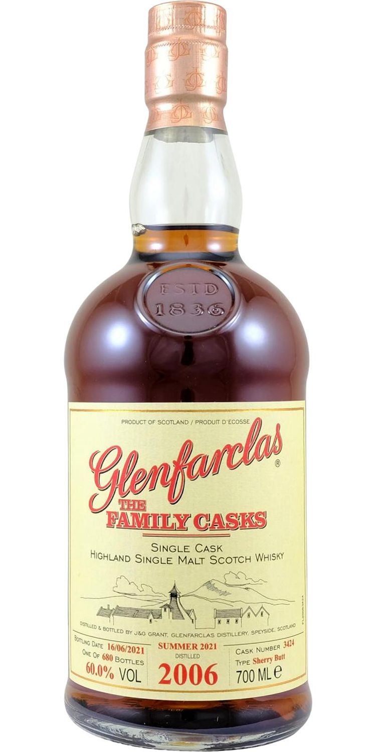 Glenfarclas 2006 - Family Cask - Cask 3424 - 60,0°