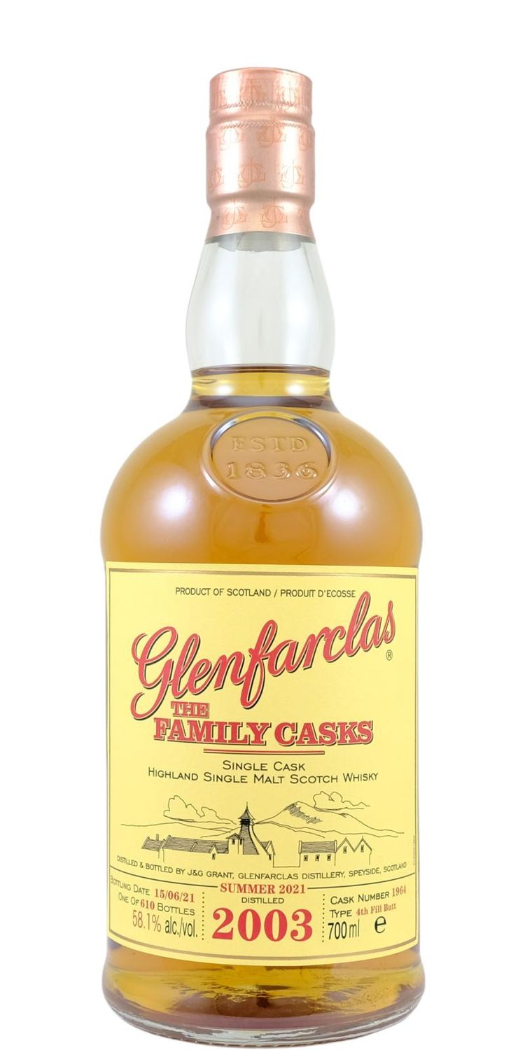 Glenfarclas 2003 - Family Cask - Cask 1964 - 58,1°
