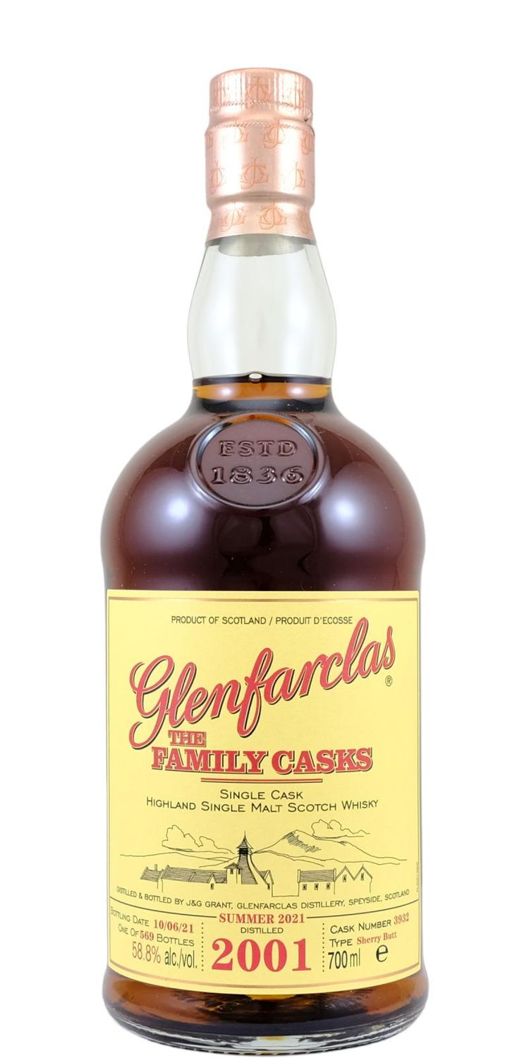 Glenfarclas 2001 - Family Cask - Cask 3932 - 58,8° Glenfarclas 2001 - Family Cask - Cask 3932 - 58,8°