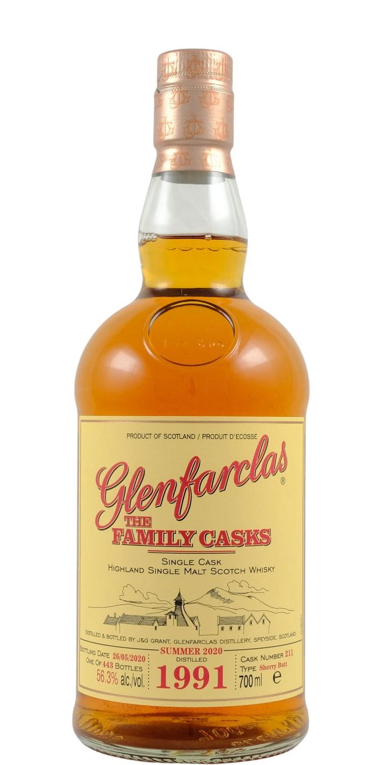 Glenfarclas 1991 - Family Cask - Cask 211 - 56,3°
