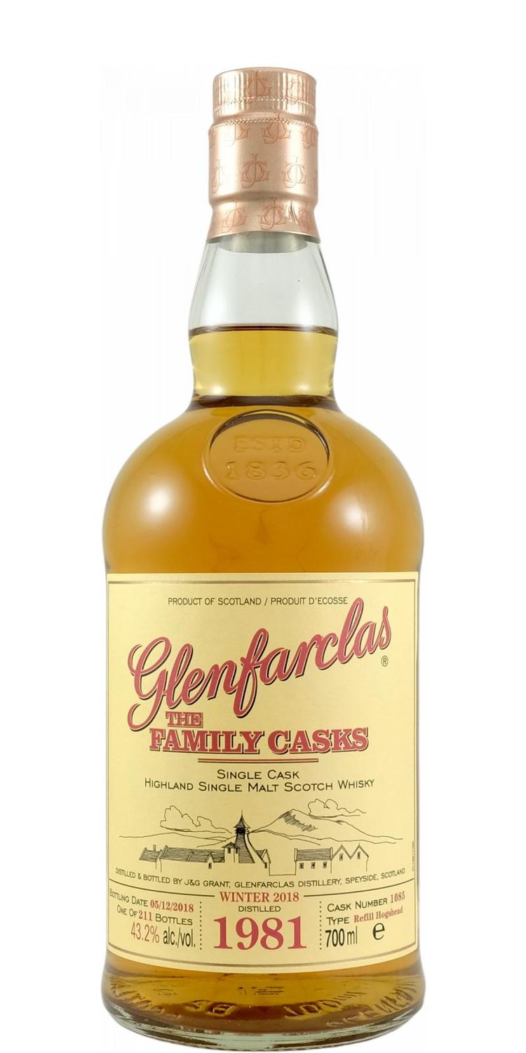 Glenfarclas 1981 - Family Cask - Cask 1085 - 43,2°