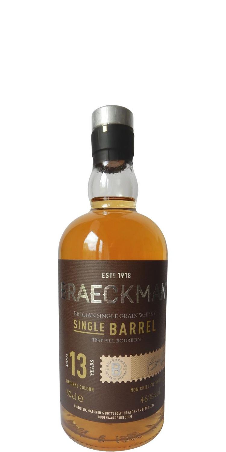 Braeckman Grain & Barrel 2007 - 13 YO - Cask N° 98 46% Braeckman Grain & Barrel 2007 - 13 YO - Cask N° 98 46%