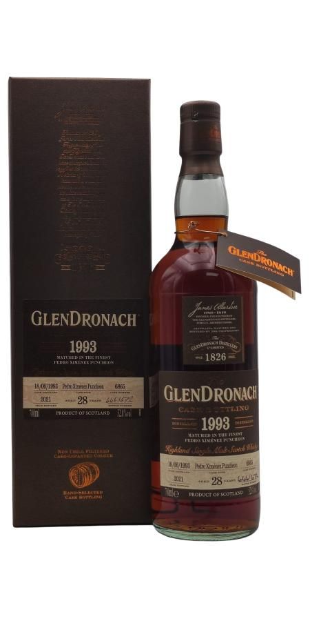 Glendronach 1993 - 28 Year Old Cask 6865 - Batch 19  52,8%