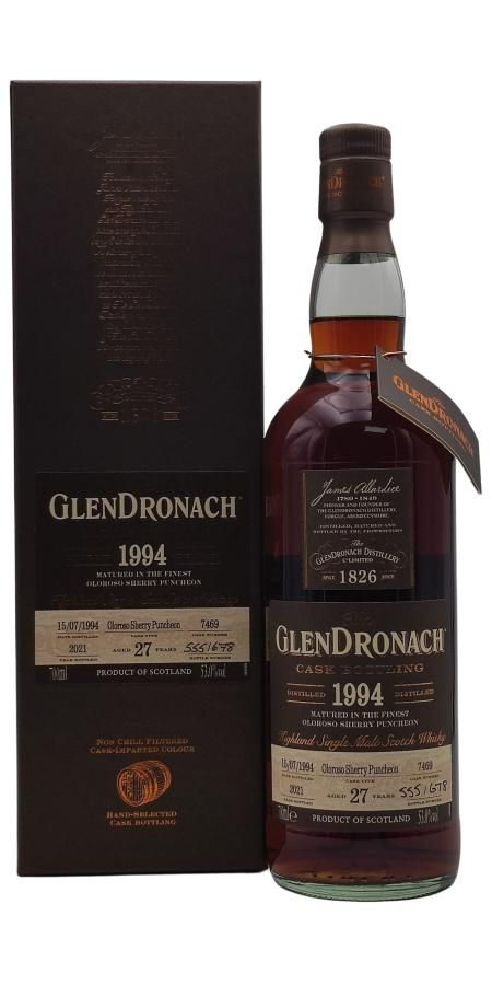 Glendronach 1994 - 27 Year Old -Cask 7469 Batch 19 - 53°