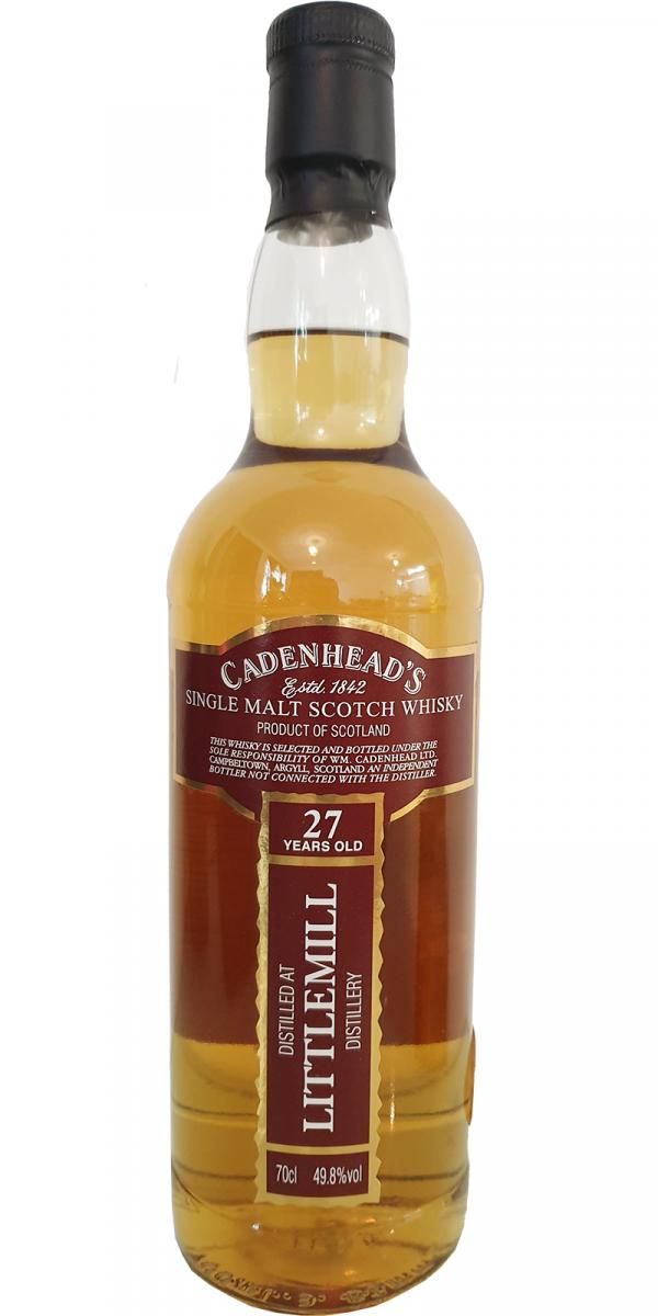 Littlemill 1992 - 2019 -  Cadenhead 49,8%