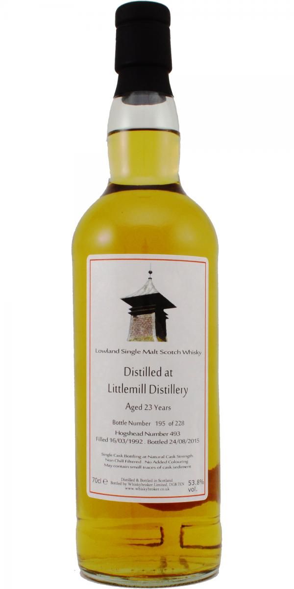 Littlemill 1992 - 2015 - Whiskybroker Ltd - 23 Year old 53,8%