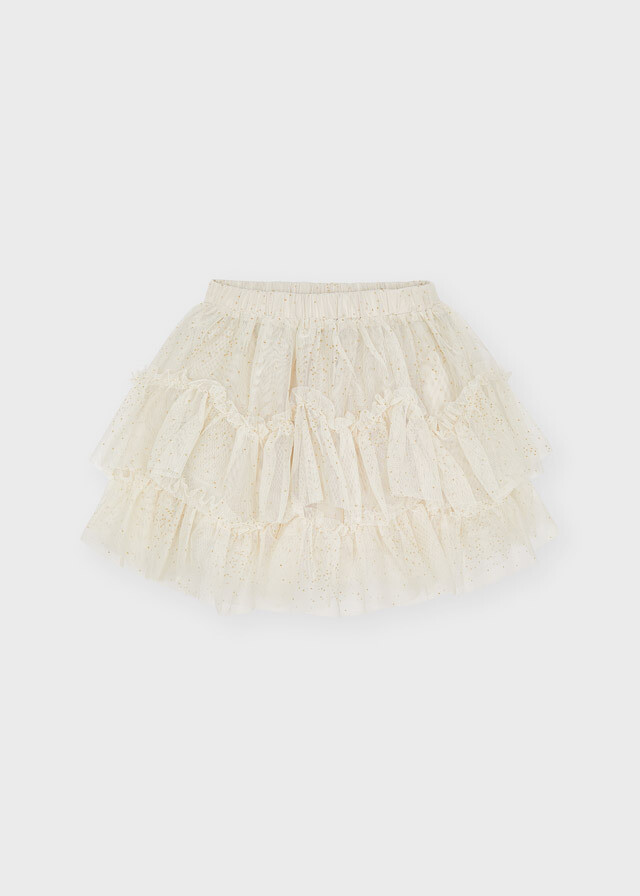 Mayoral Mini Glitter beige rok