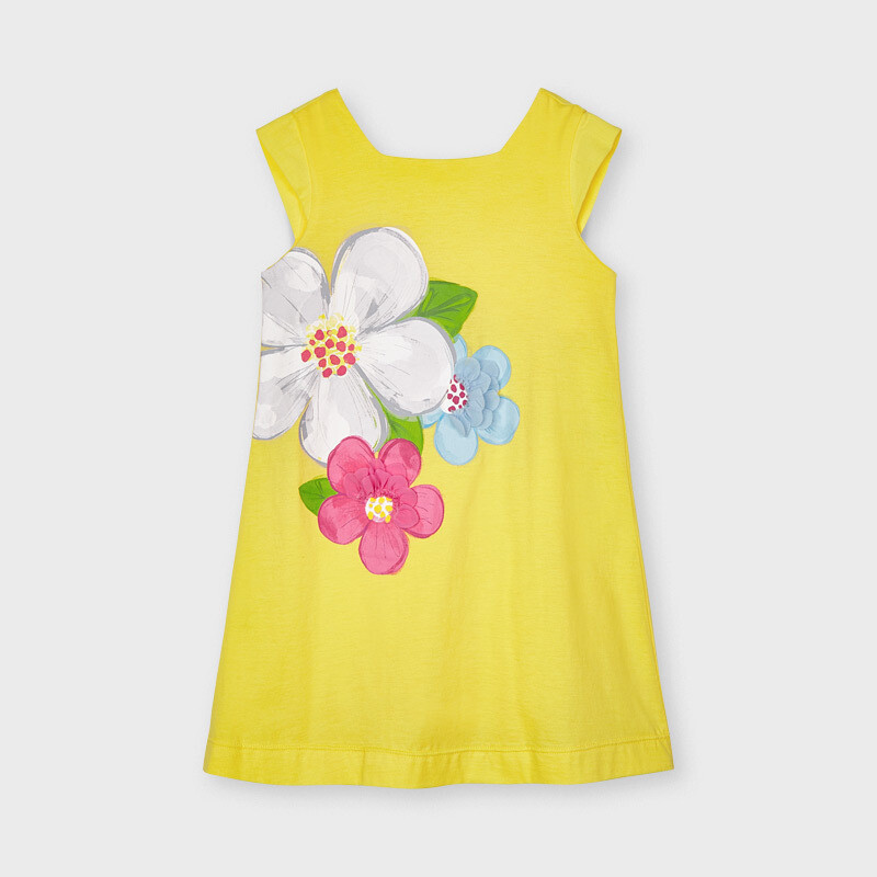 Mayoral Mini Geel kleedje bloemen print