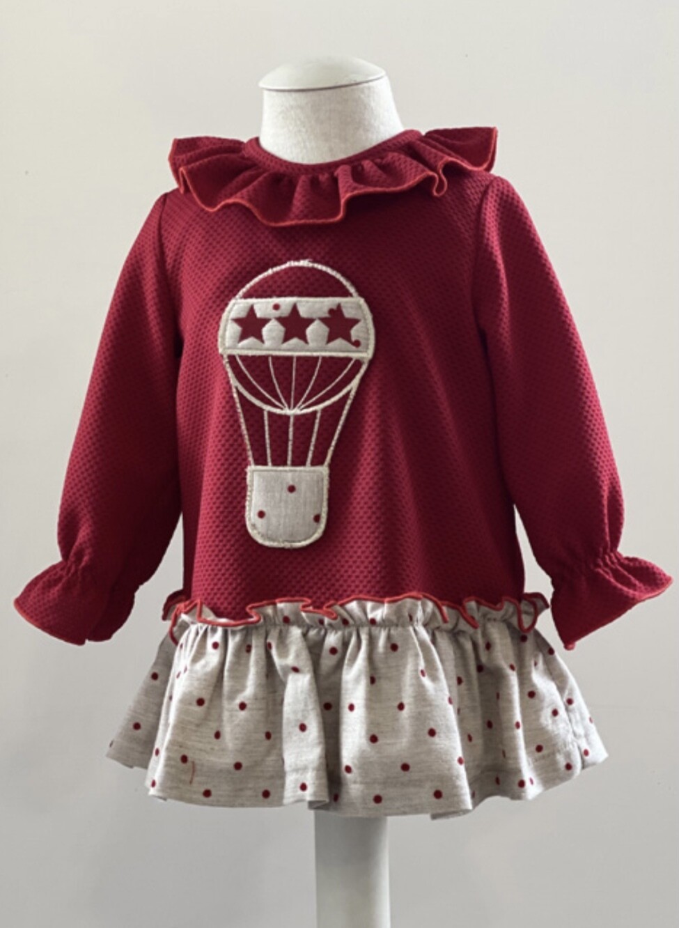 Cuka rood baby kleedje