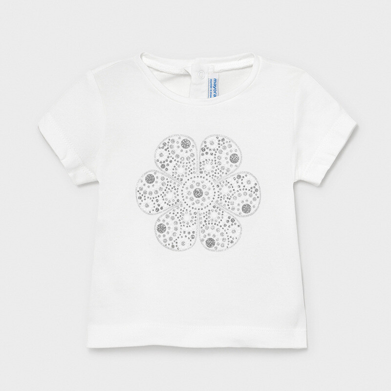 Mayoral Tshirt wit met strass