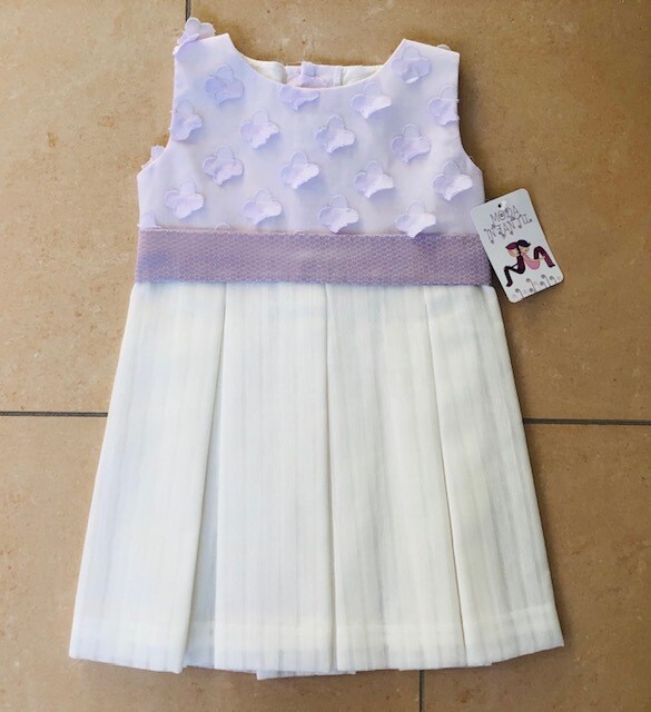 Isamar Feestkleedje Mauve en Beige