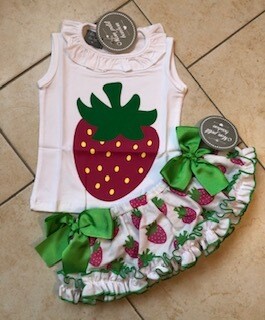 SUPER DEAL Mon Petit Bloomer setje aardbeien