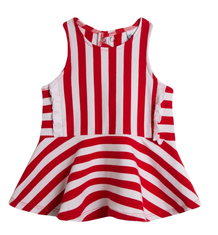 SUPER DEAL Newness Rode lijnen kleed
