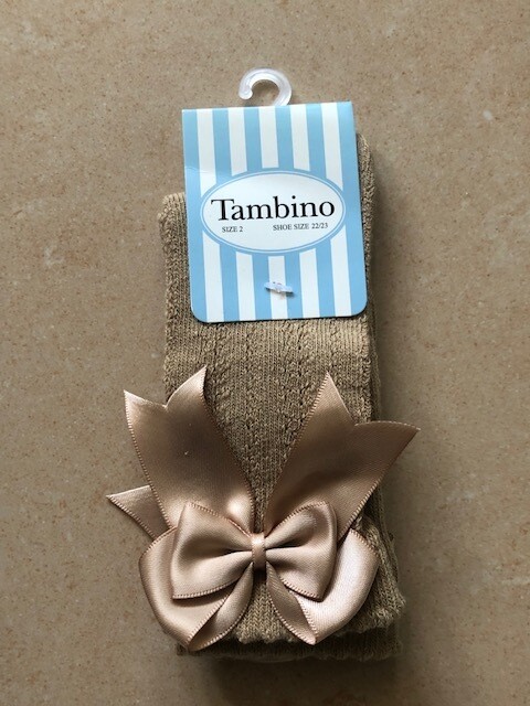 Tambino Kniekous BEIGE gaatjes