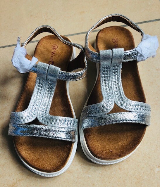 Sandaaltjes Glitter ZILVER