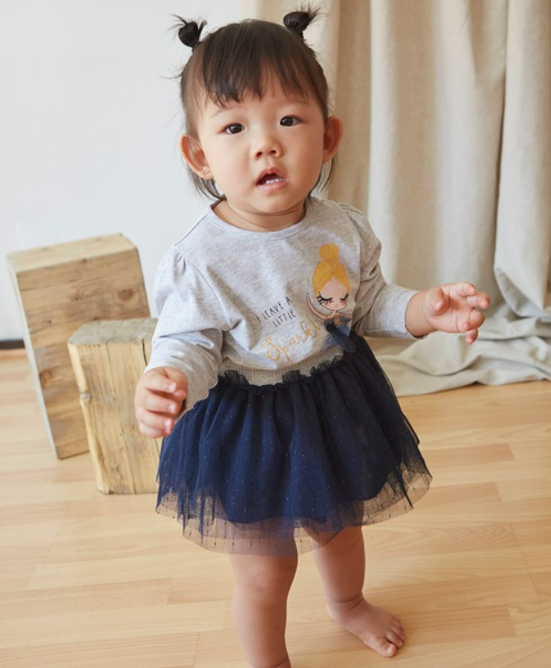 Newness baby setje blauwe bailarina