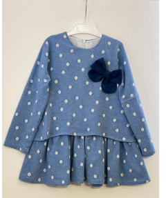 CUKA blauw kleedje strik