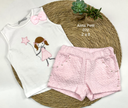 Alma Petit Conjunto rosa Globo