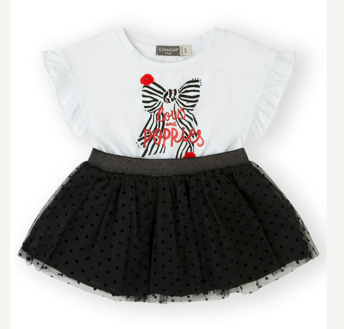 Canada House Baby kleedje strik
