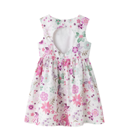 Newness Kleedje Lila bloemen