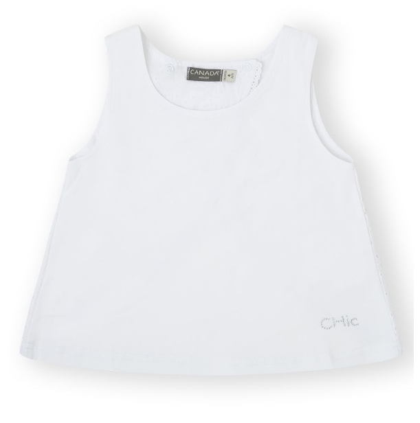 Canada House witte t shirt open rug