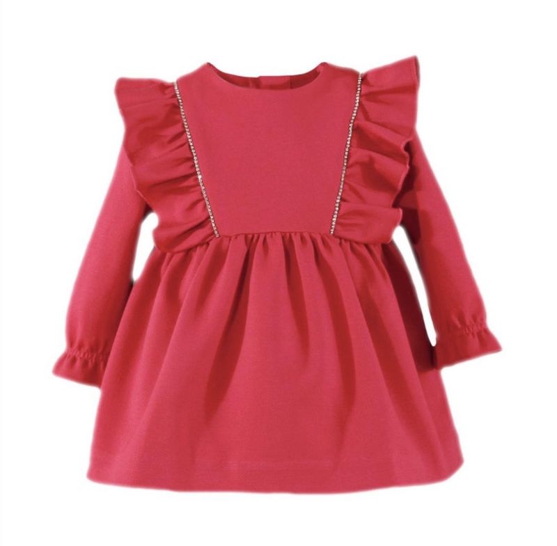Miranda baby fuschia/rood kleedje