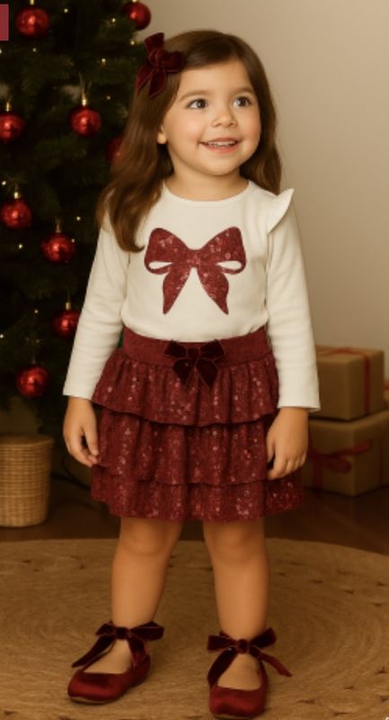 Alma Petit Set met rood strik