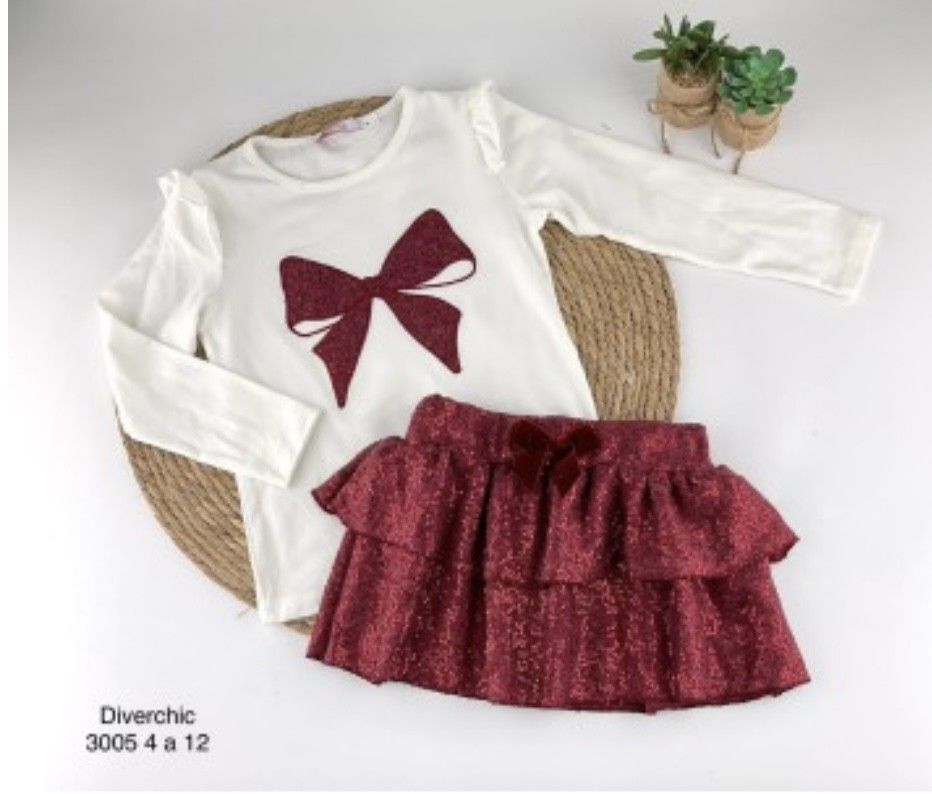 Alma Petit Set met rood strik