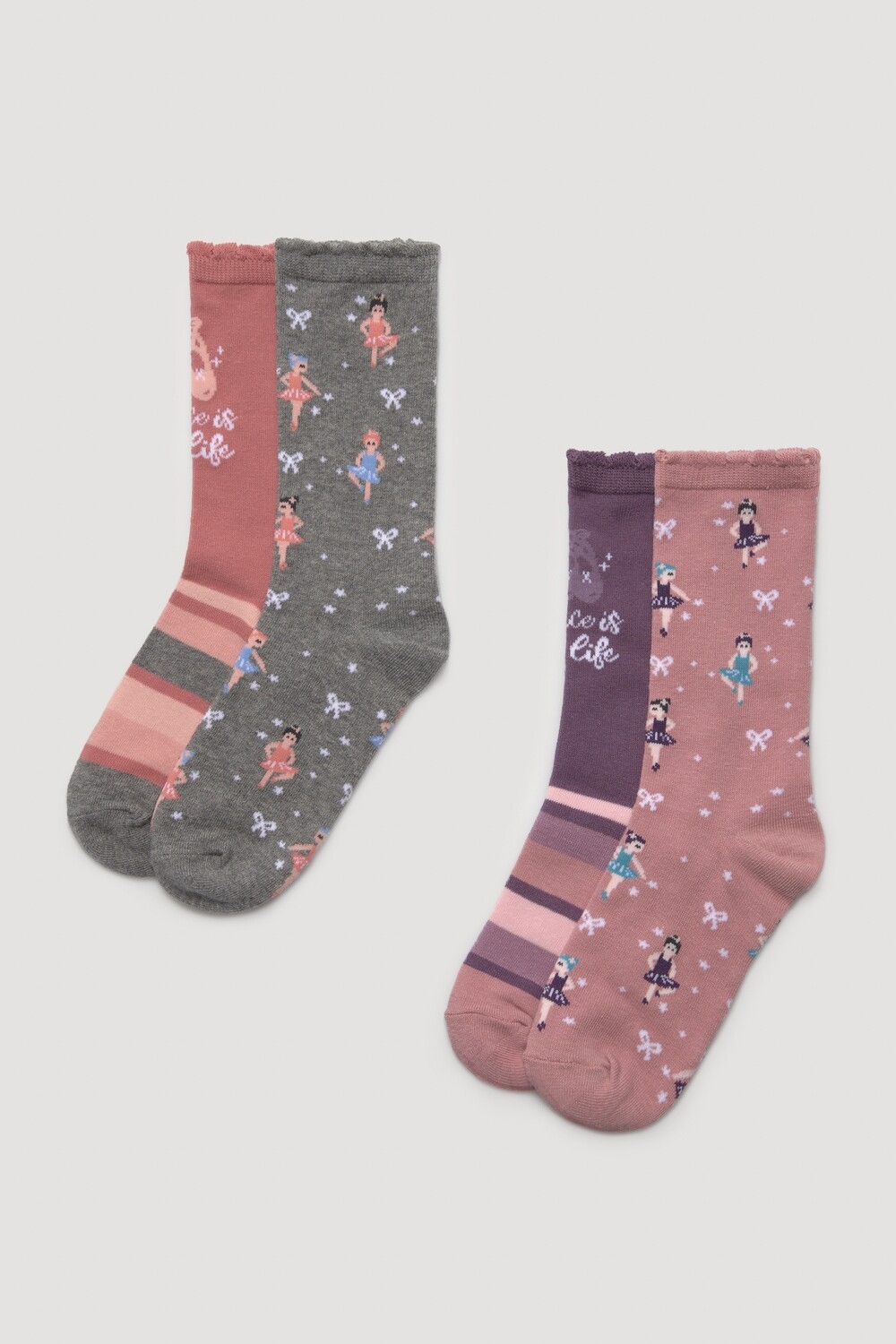 Ysabel Mora Sokken Ballerina Grijs