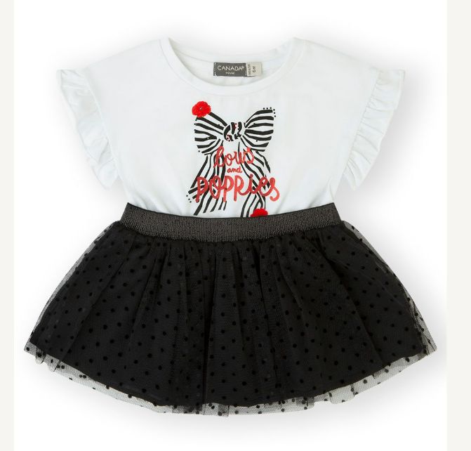 Canada House Baby kleedje strik