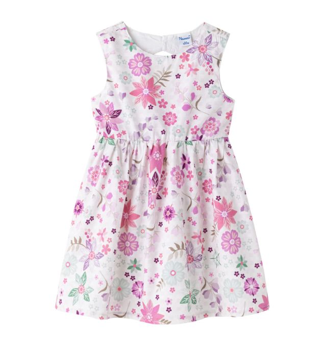 Newness Kleedje Lila bloemen