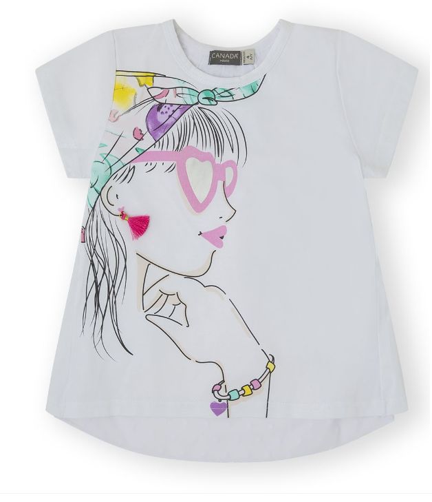 Canada House T Shirt vrouw open rug