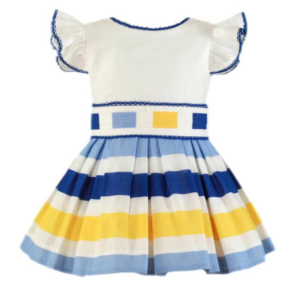 Miranda Kleedje blauw et geel