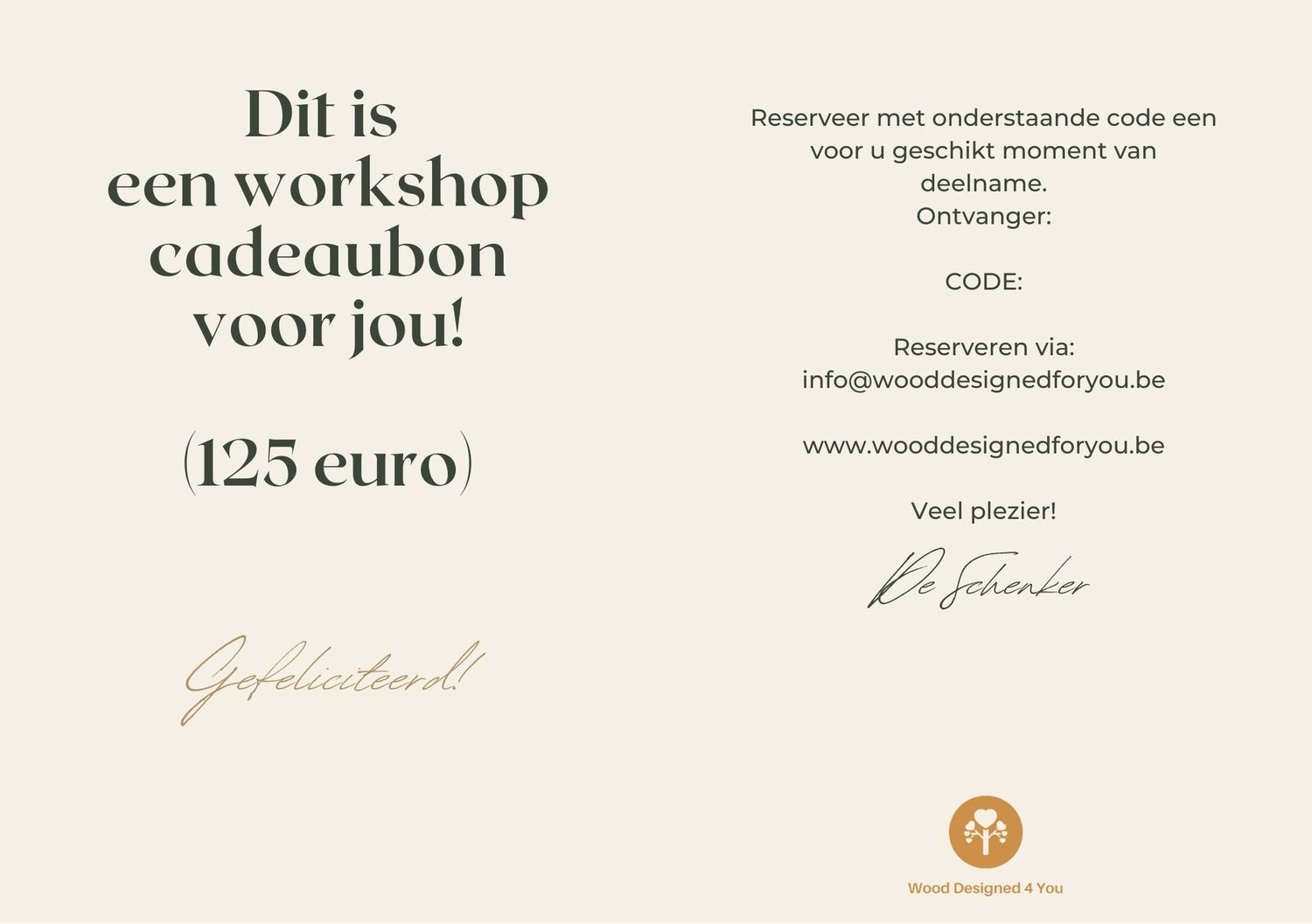 Workshop Cadeaubon - Houtdraaien voor beginners (1 Pers.)