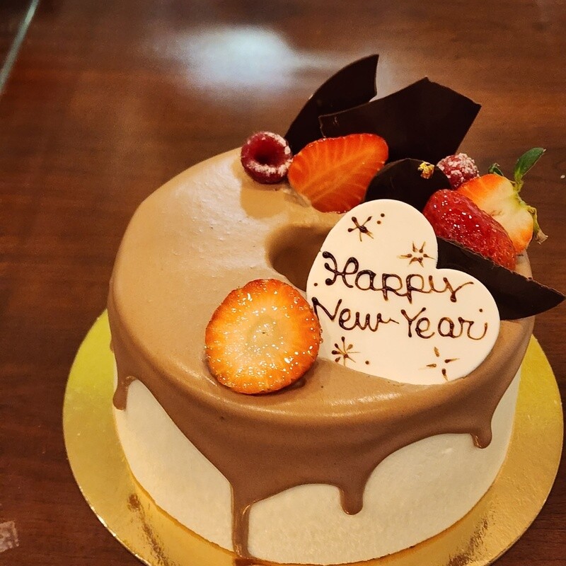 Chocolate rice flour chiffon cake