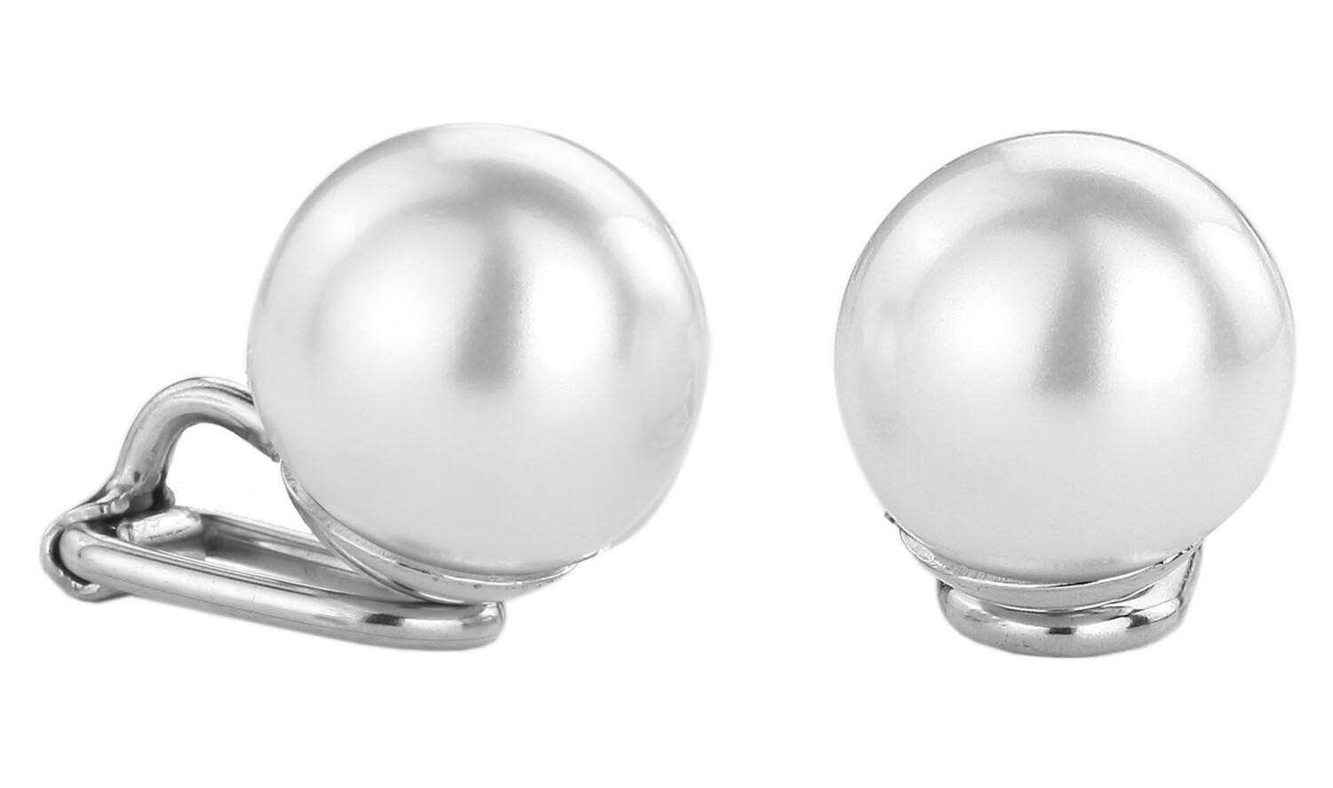 CLIP   PLATINA BASIC PEARL 12MM