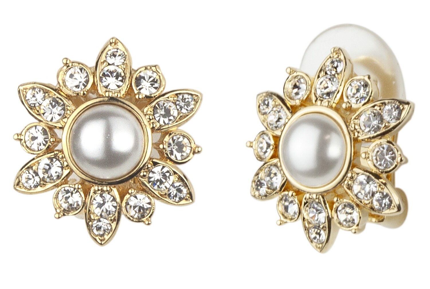 CLIP.    GO.   WHITE PEARL/CRYSTAL.   6 MM