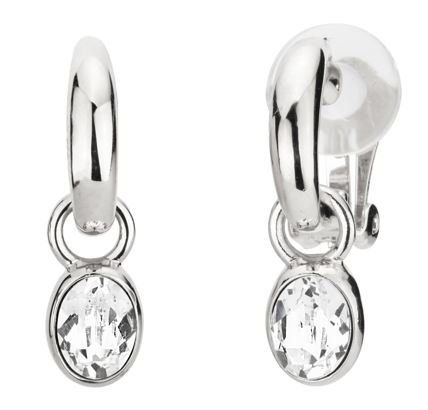 CLIP SILVER. REMOVEBEL PENDANT. CRYTAL